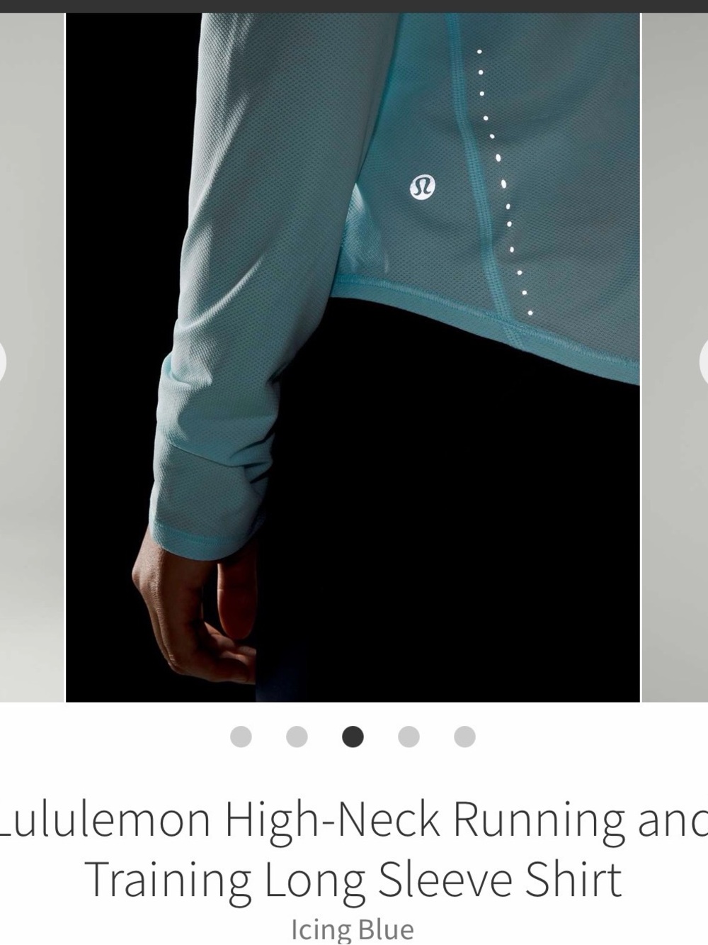 Lululemon Light Blue Long Sleeve Crewneck Running Top - Picture 7 of 14